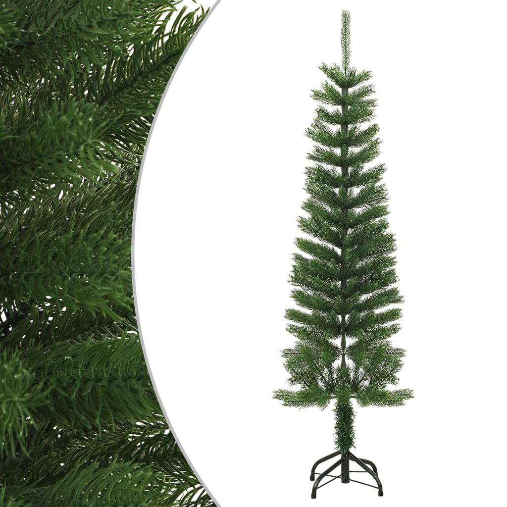 Sapin de Noël artificiel mince avec support 150 cm PE - XIOS