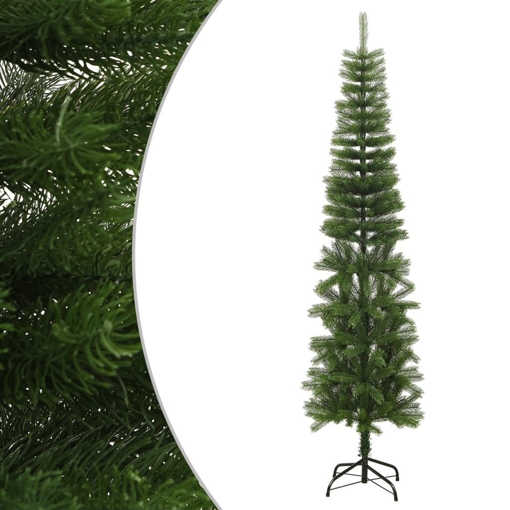 Sapin de Noël artificiel mince avec support 240 cm PE - XIOS