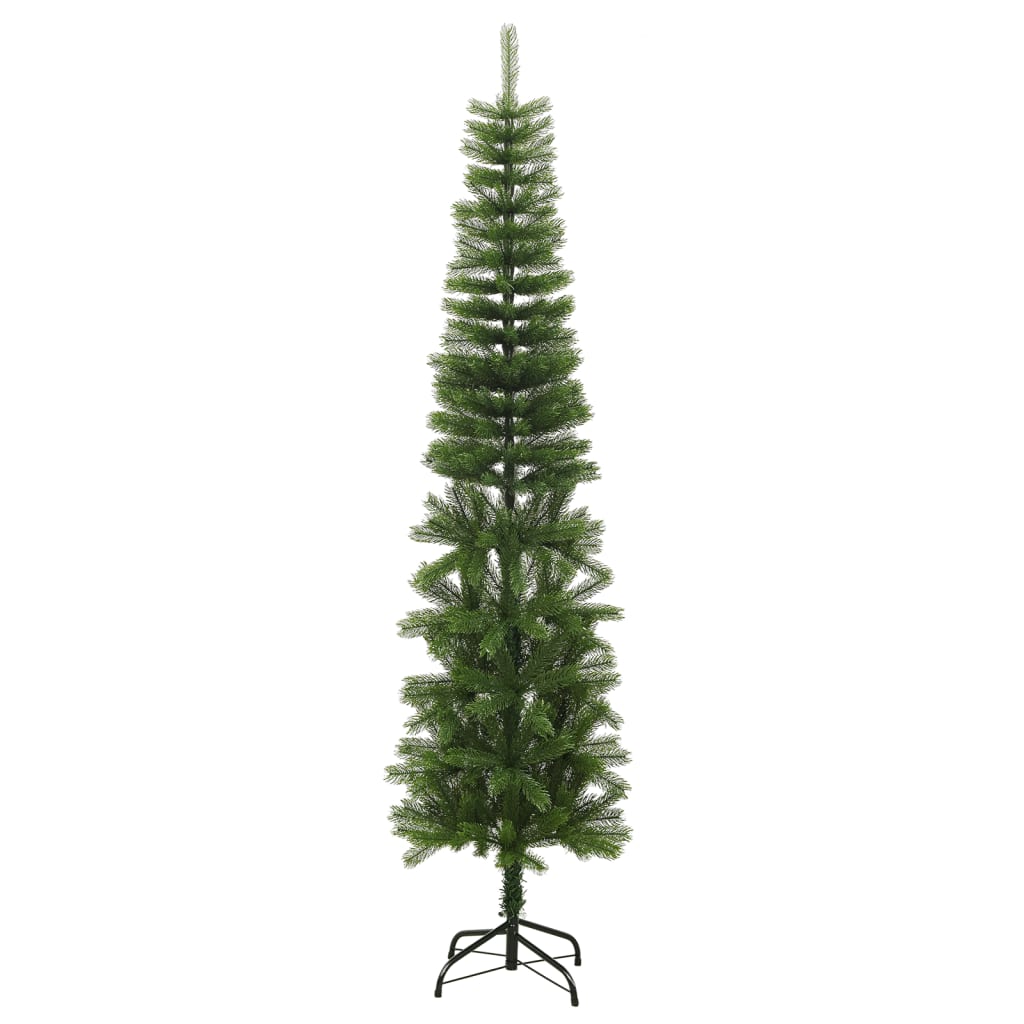 Sapin de Noël artificiel mince avec support 240 cm PE - XIOS