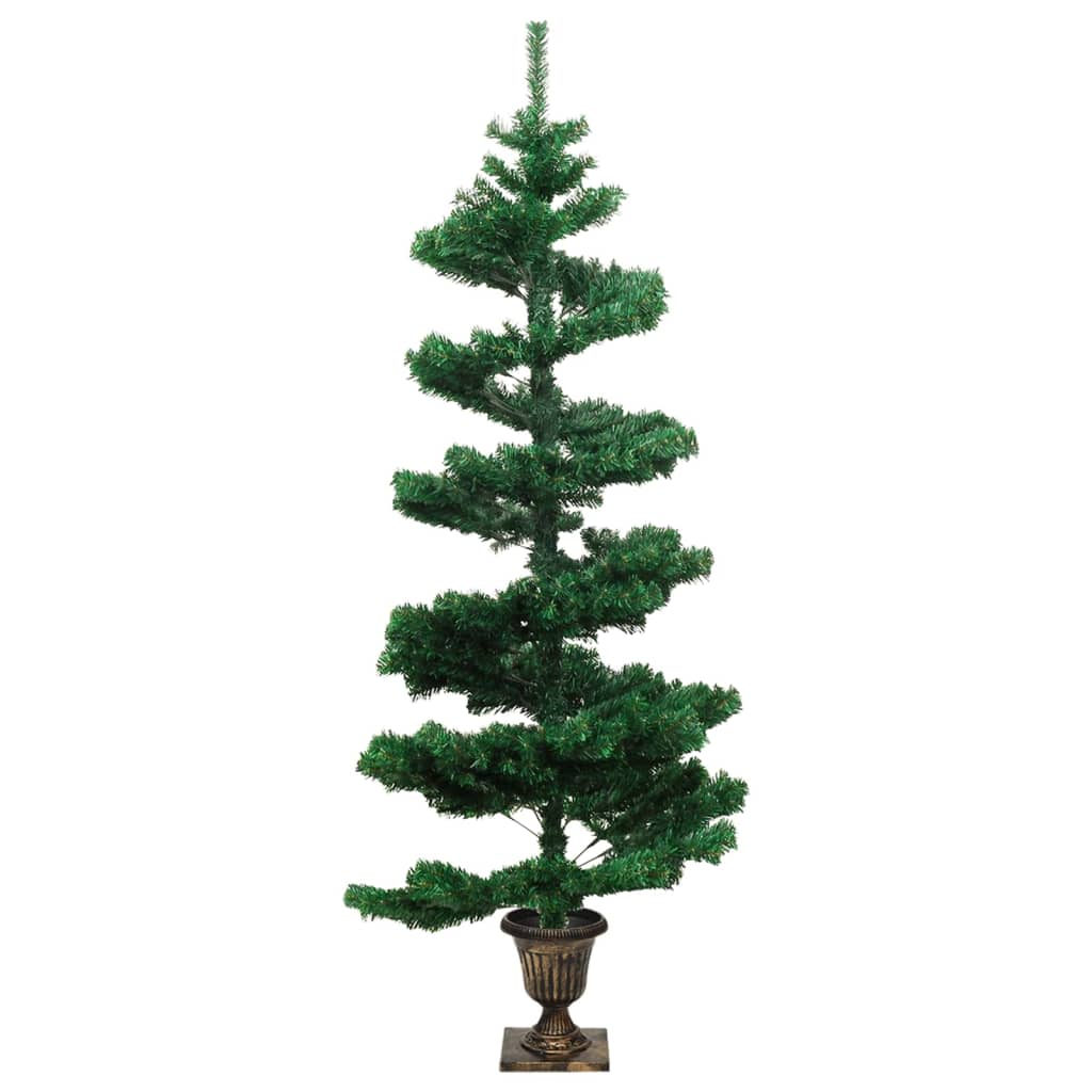 Arbre de Noël hélicoïdal pré-éclairé avec pot vert 120 cm PVC - XIOS
