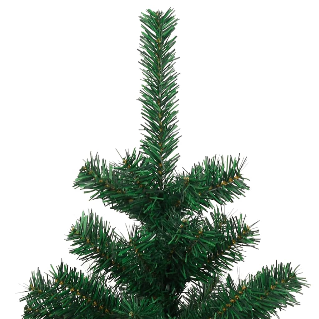 Arbre de Noël hélicoïdal pré-éclairé avec pot vert 120 cm PVC - XIOS
