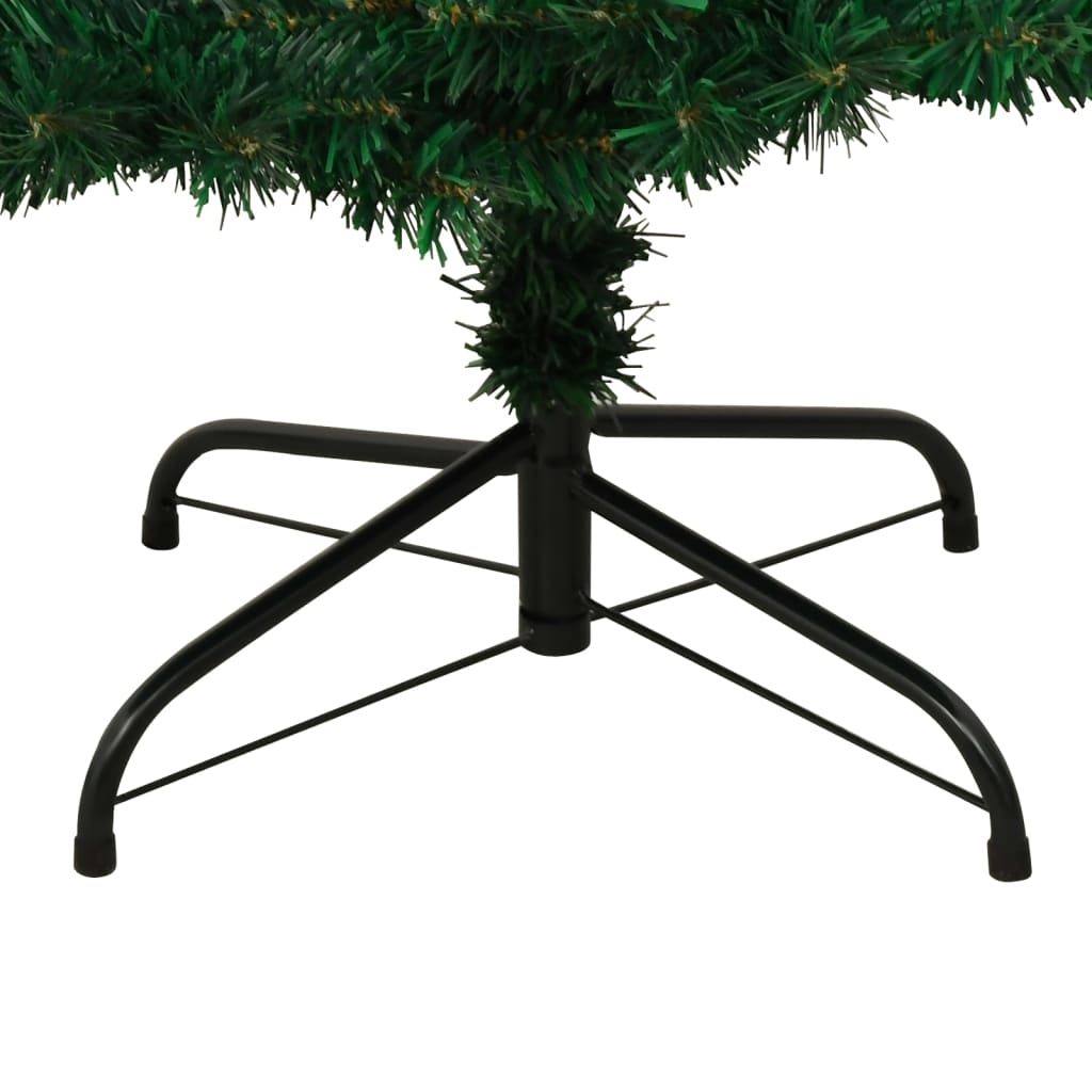Arbre de Noël hélicoïdal pré-éclairé et support vert 150 cm PVC - XIOS