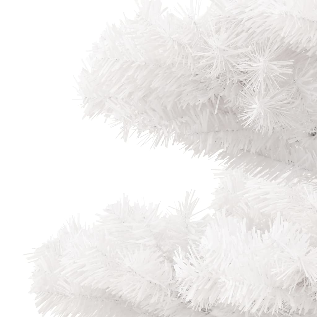 Arbre de Noël hélicoïdal pré-éclairé et support blanc 180cm PVC - XIOS