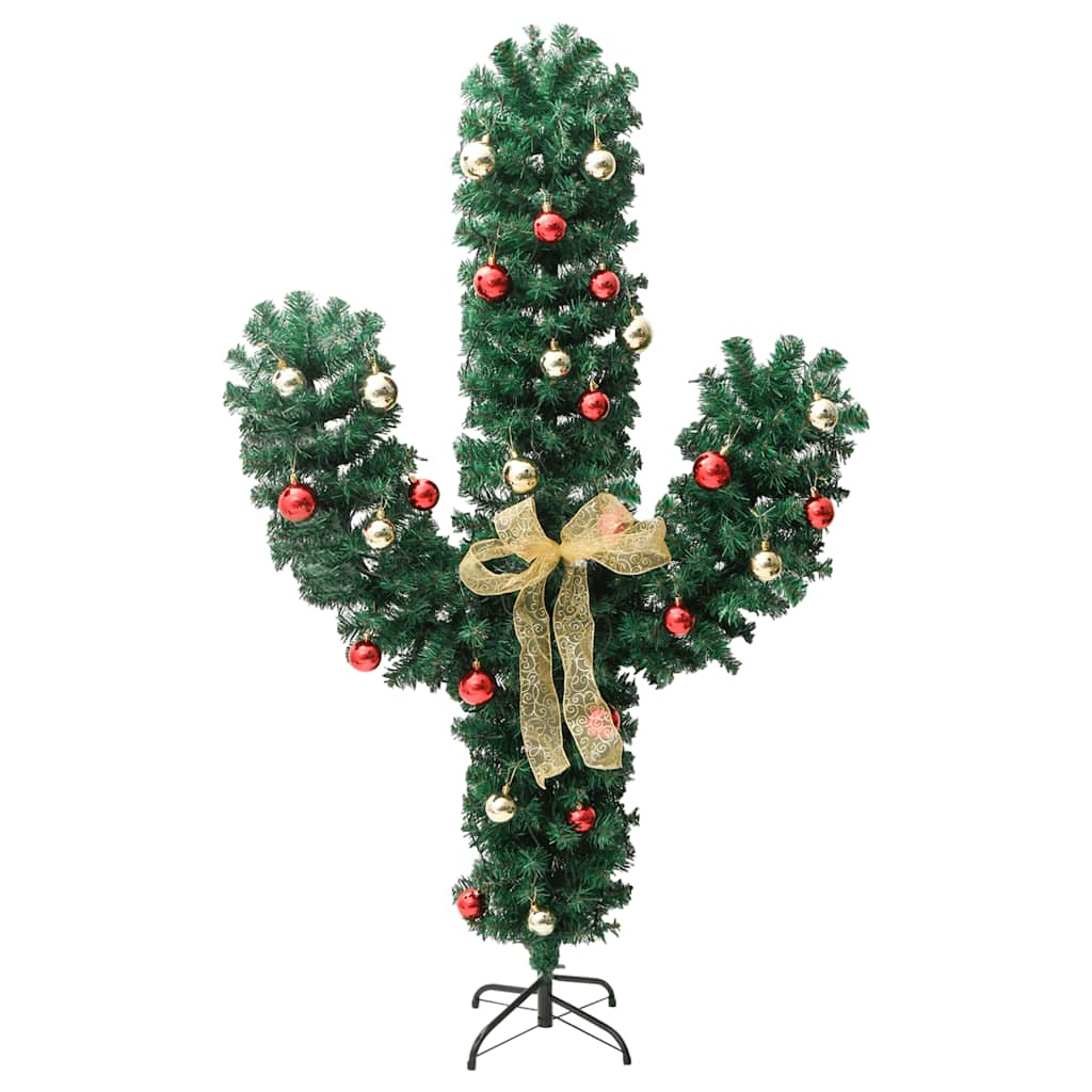 Cactus de Noël avec support et LED Vert 150 cm PVC - XIOS