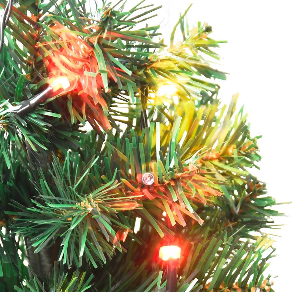 Arbres d'allée de Noël 6 pcs avec LED multicolores 45 cm PVC - XIOS