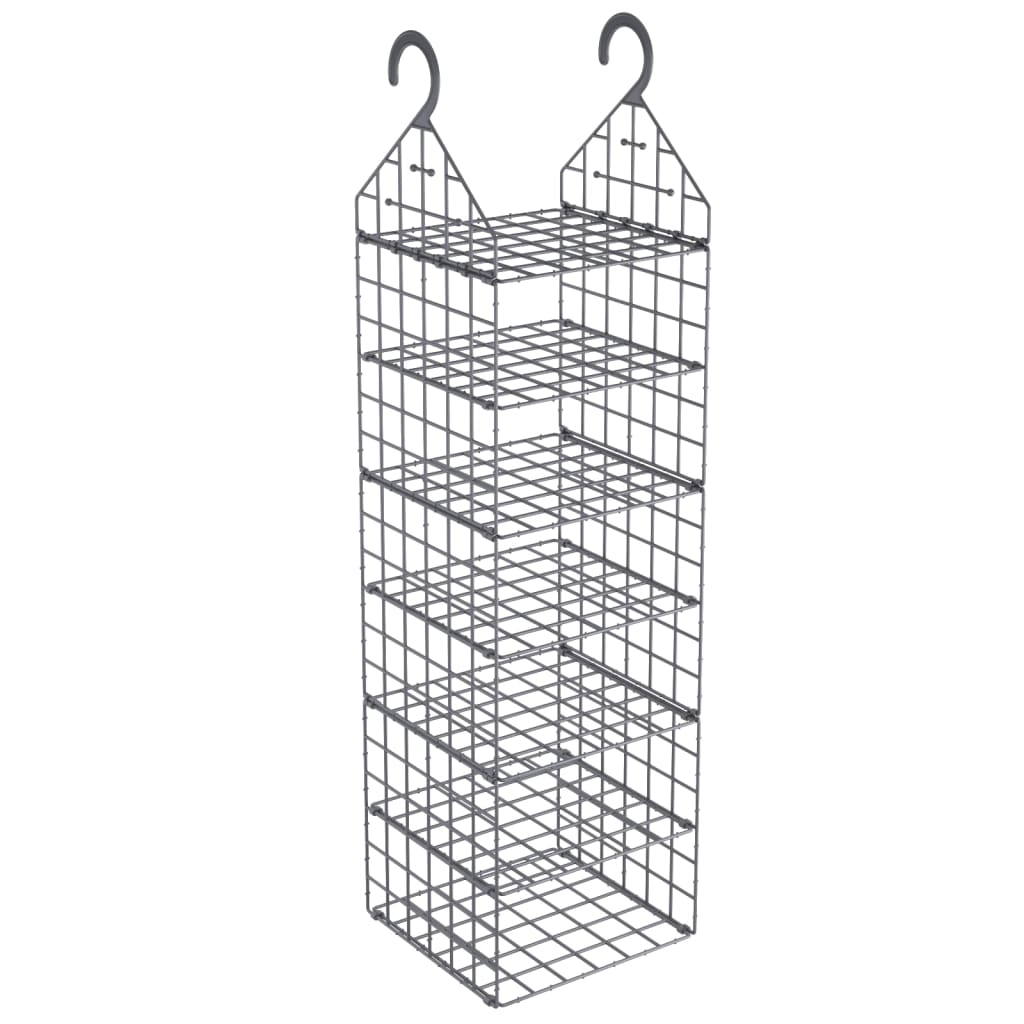 Organisateur de garde-robe suspendu avec 7 étagères 2 pcs - XIOS