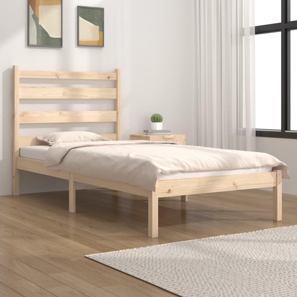 Cadre de lit sans matelas bois de pin massif - XIOS