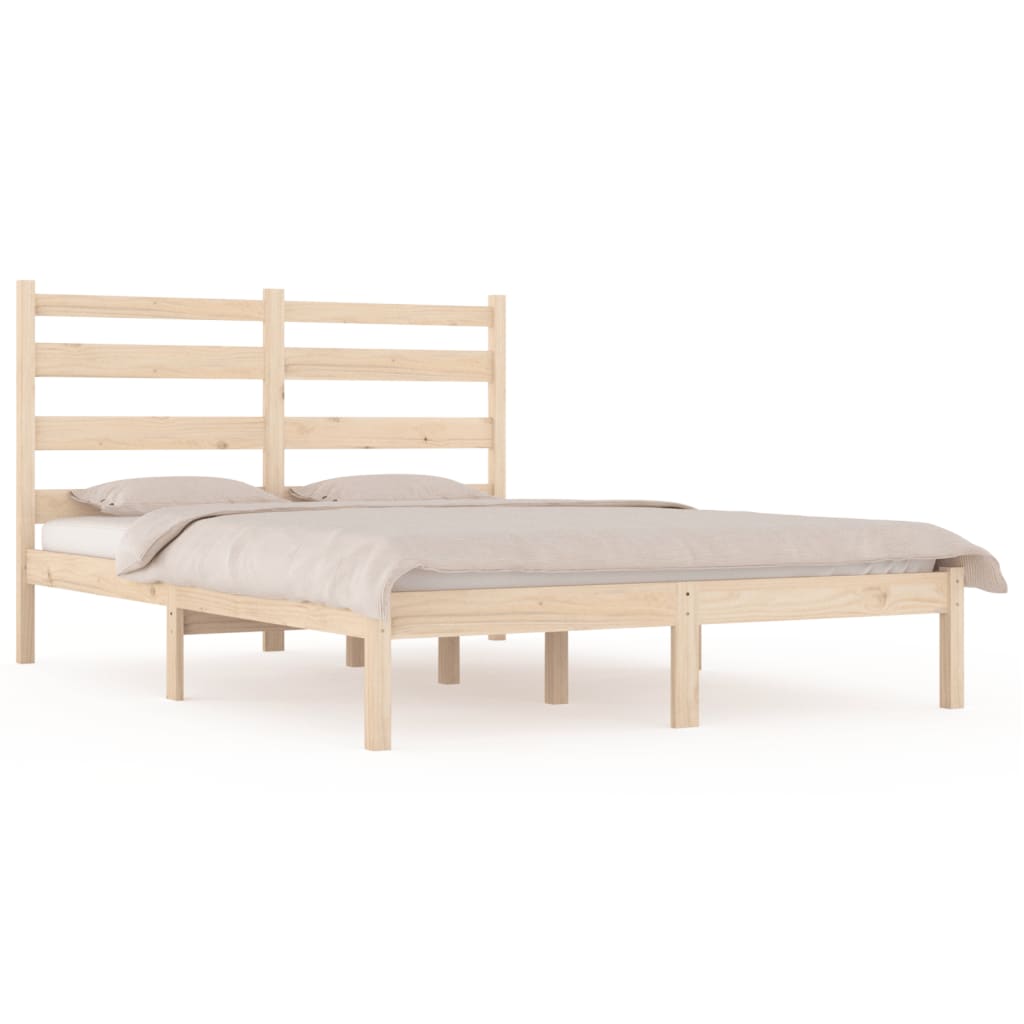Cadre de lit sans matelas bois massif 140x200 cm - XIOS