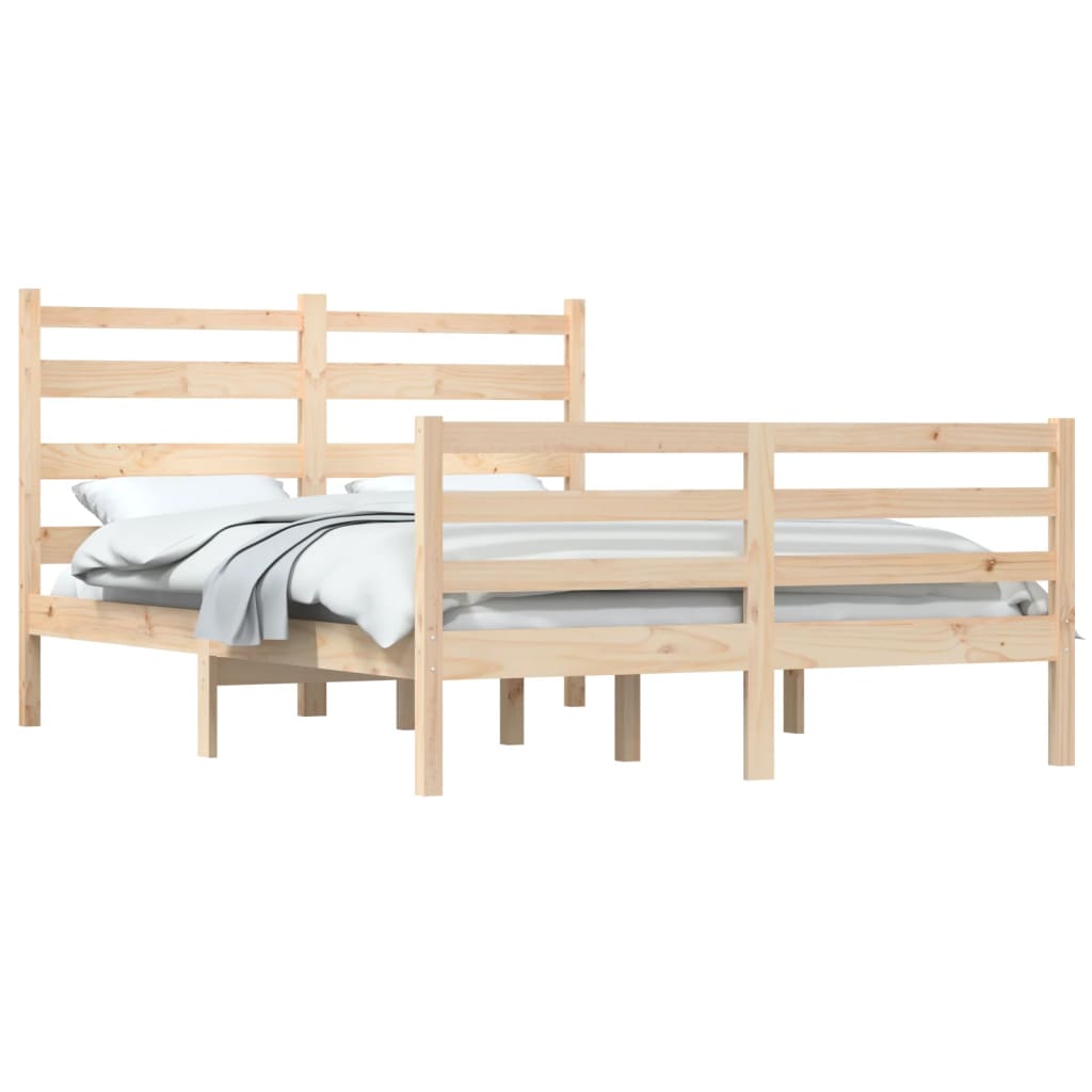 Cadre de lit sans matelas bois de pin massif 120x200 cm - XIOS