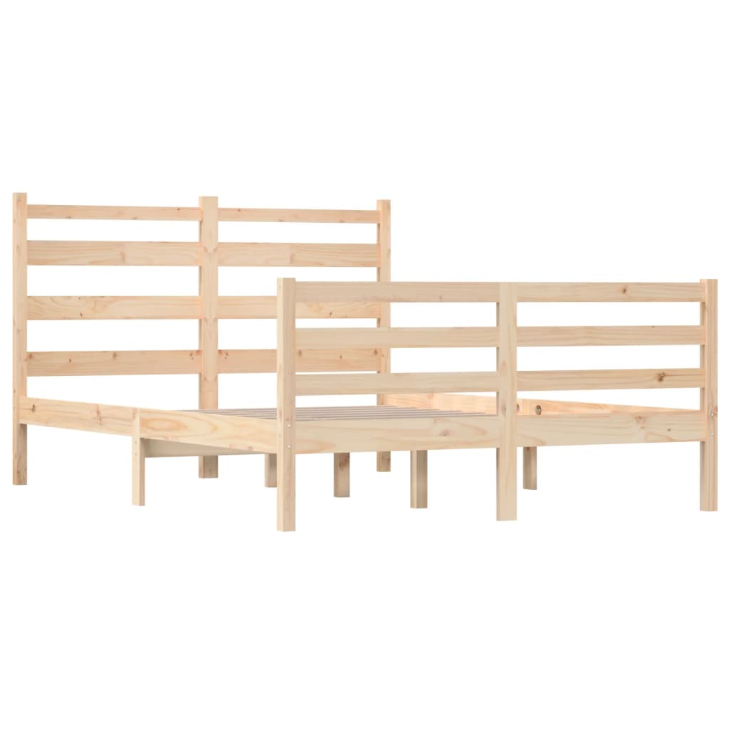 Cadre de lit sans matelas bois de pin massif 120x200 cm - XIOS