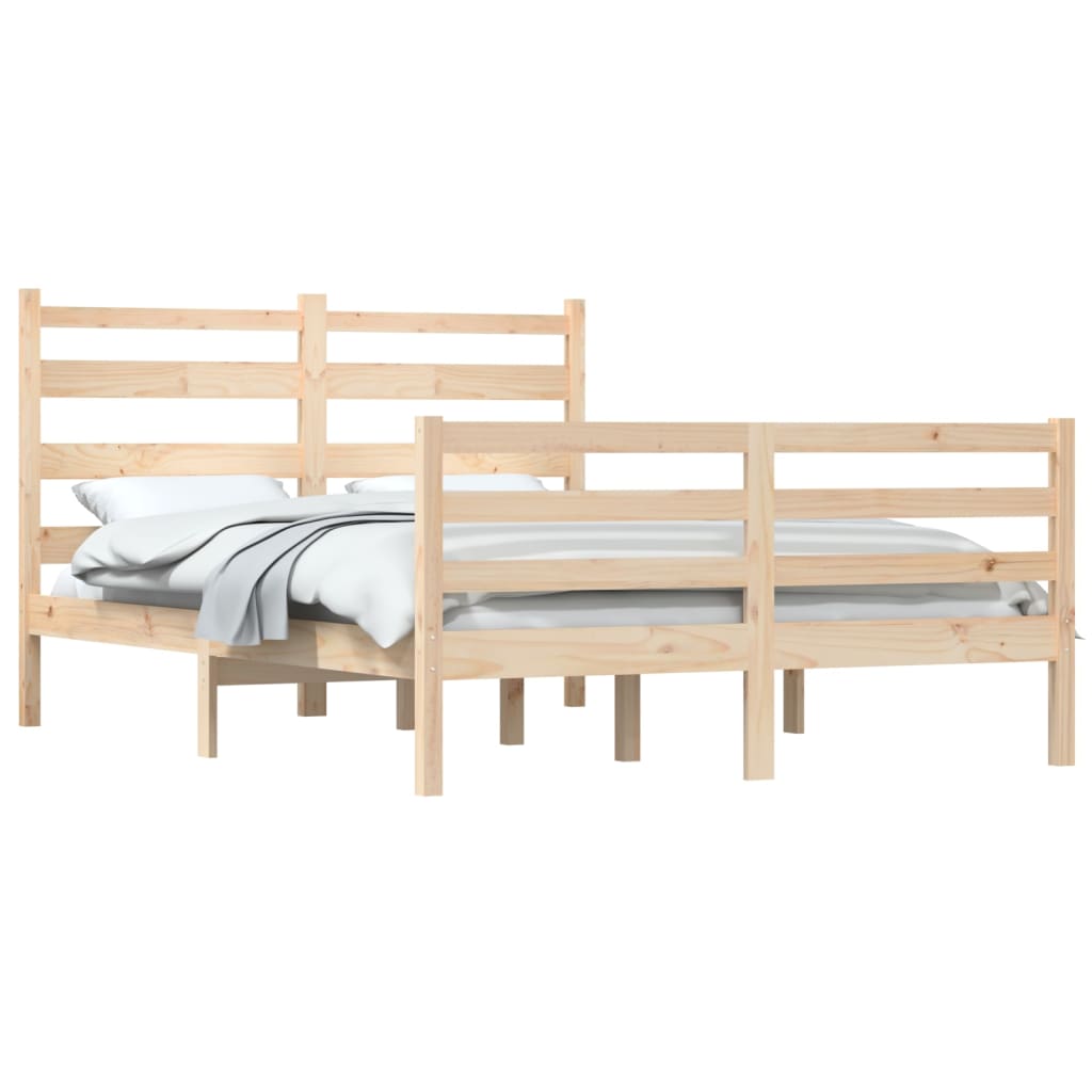 Cadre de lit sans matelas bois massif de pin 160x200 cm - XIOS