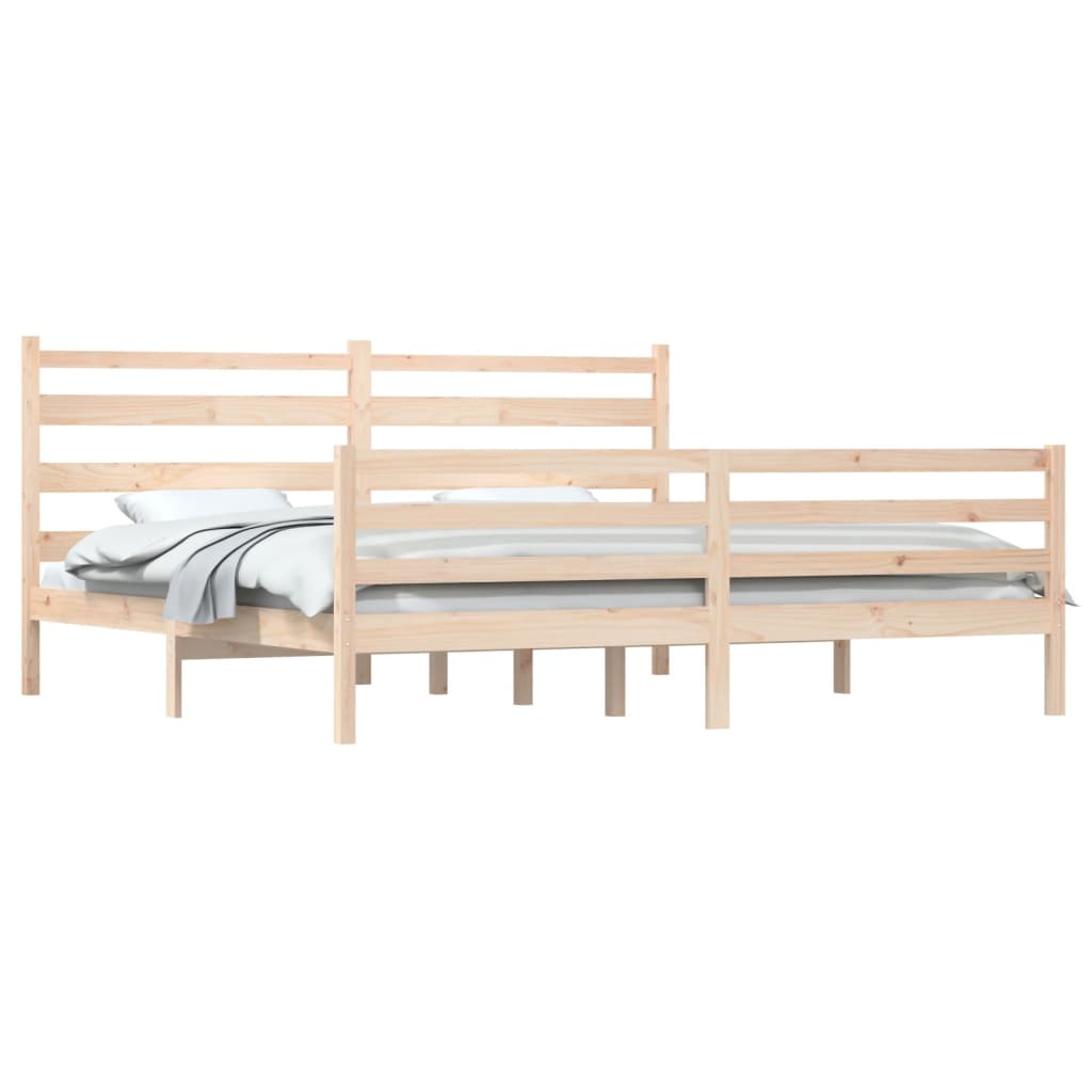 Cadre de lit sans matelas bois massif de pin 200x200 cm - XIOS