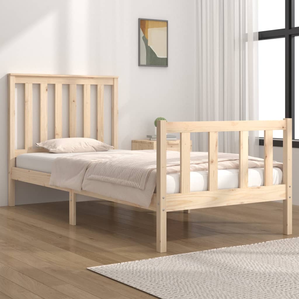 Cadre de lit sans matelas bois massif - XIOS