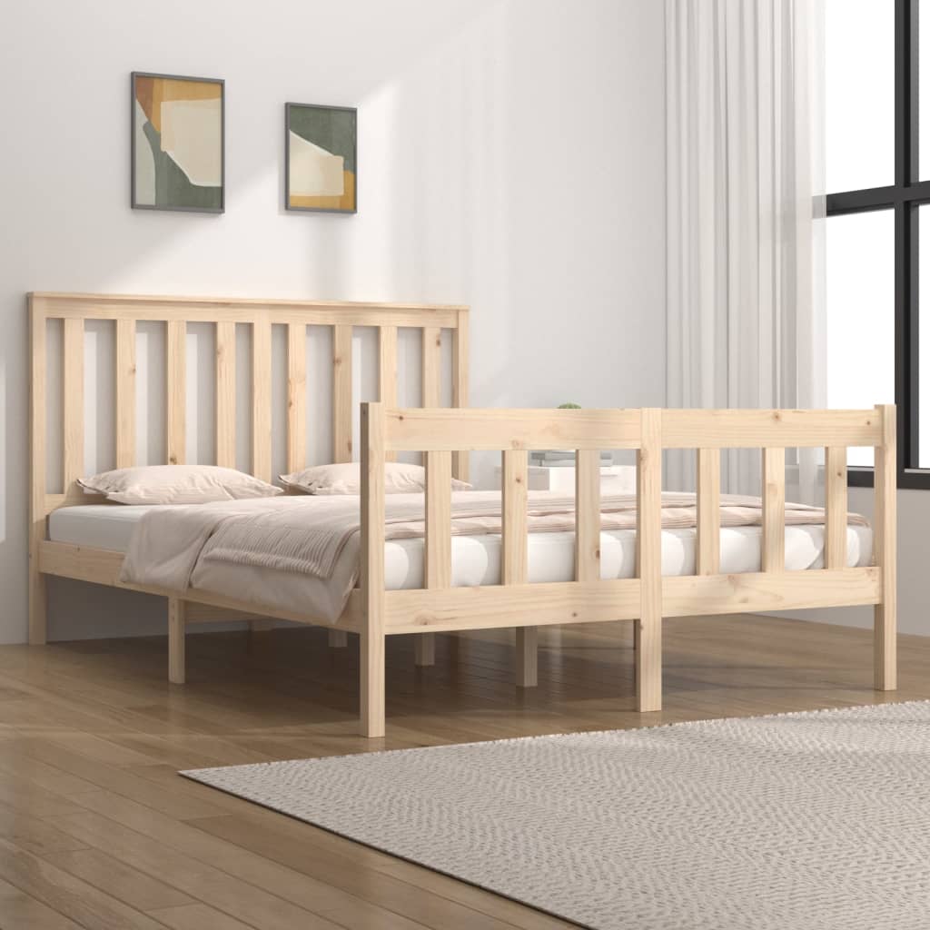 Cadre de lit sans matelas bois massif - XIOS