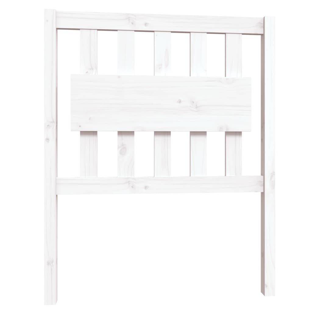 Cadre de lit sans matelas blanc bois massif - XIOS