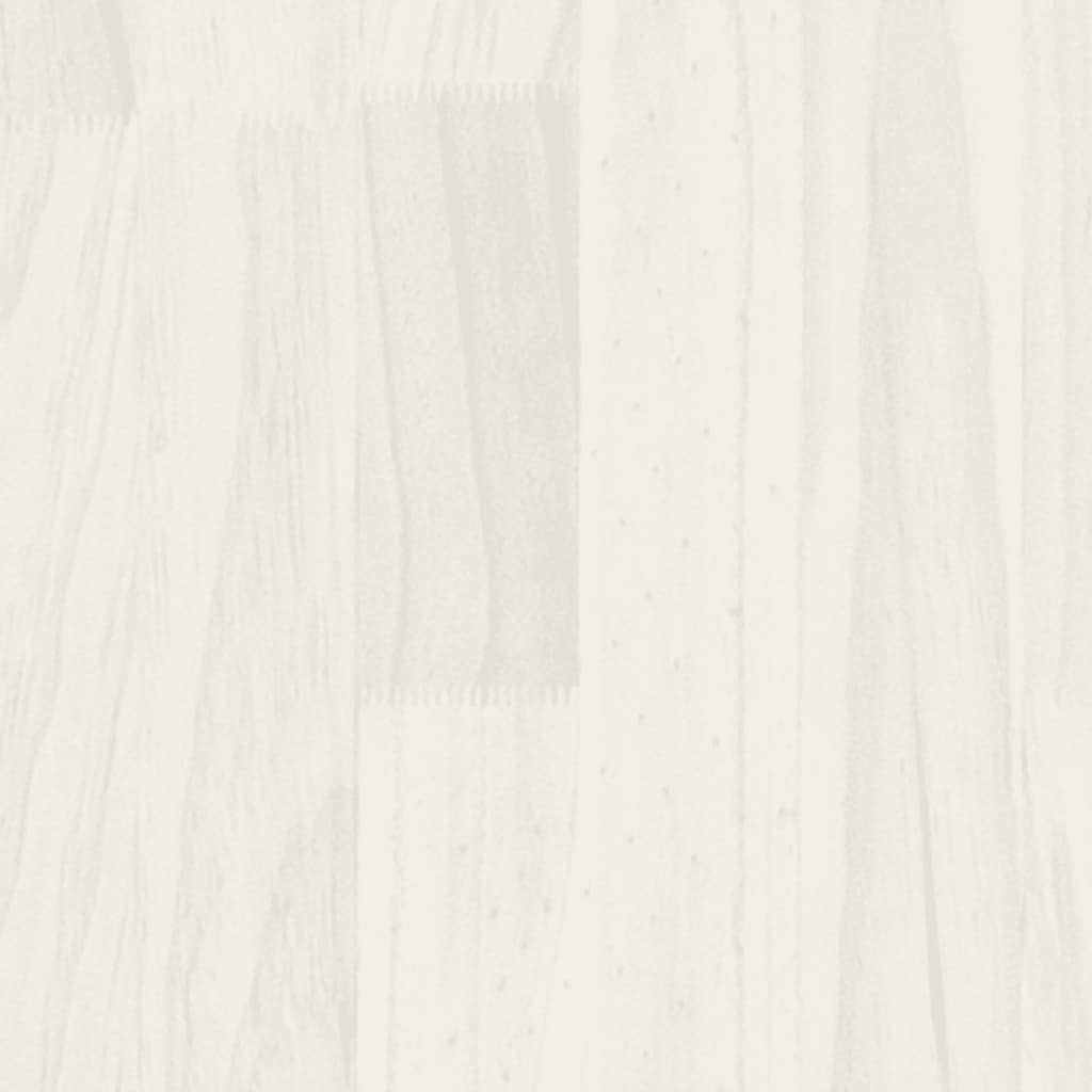 Cadre de lit sans matelas blanc bois massif - XIOS