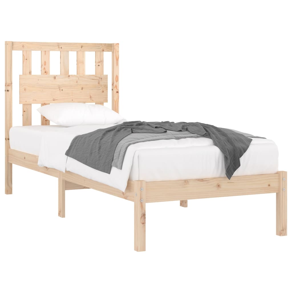 Cadre de lit sans matelas bois massif 100x200 cm - XIOS