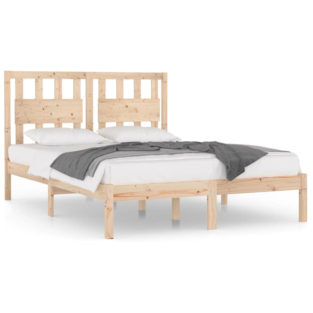 Cadre de lit sans matelas bois de pin massif 160x200 cm - XIOS