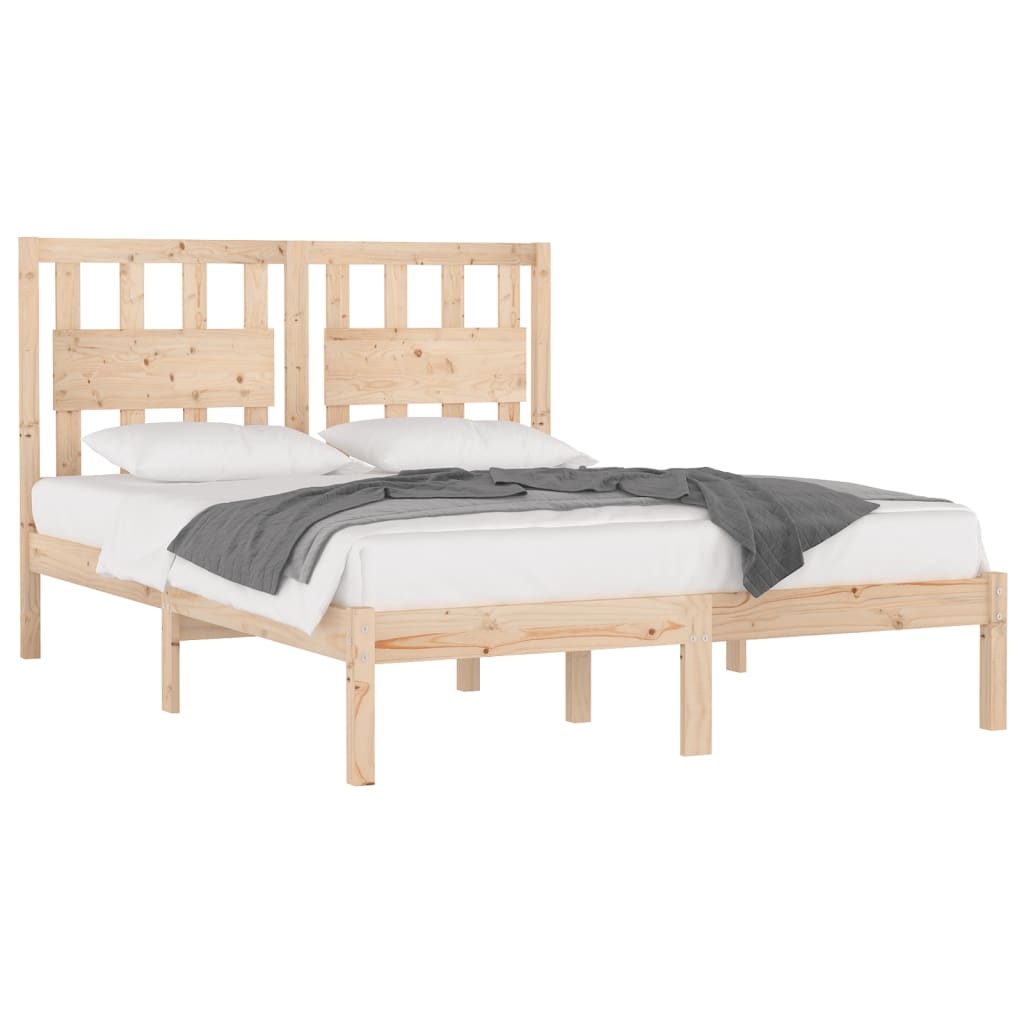 Cadre de lit sans matelas bois de pin massif 160x200 cm - XIOS