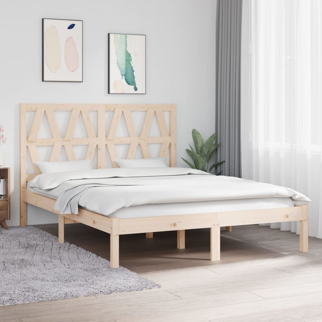 Cadre de lit sans matelas bois massif - XIOS