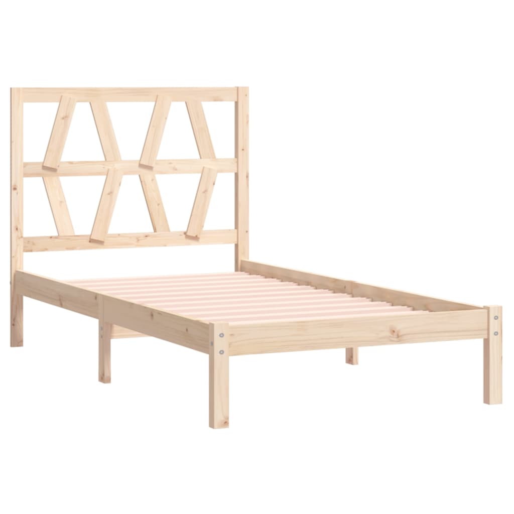 Cadre de lit sans matelas bois massif 100x200 cm - XIOS