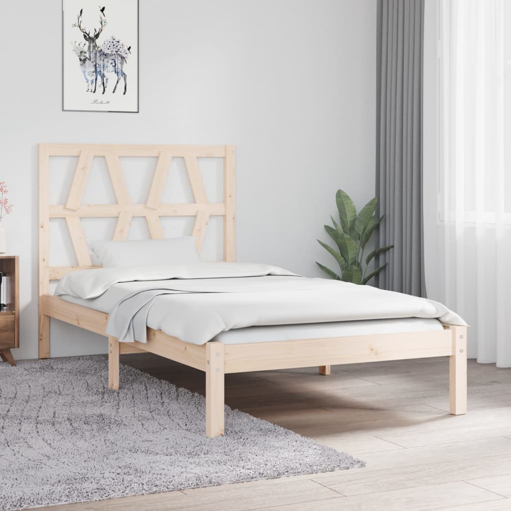 Cadre de lit sans matelas bois massif 100x200 cm - XIOS
