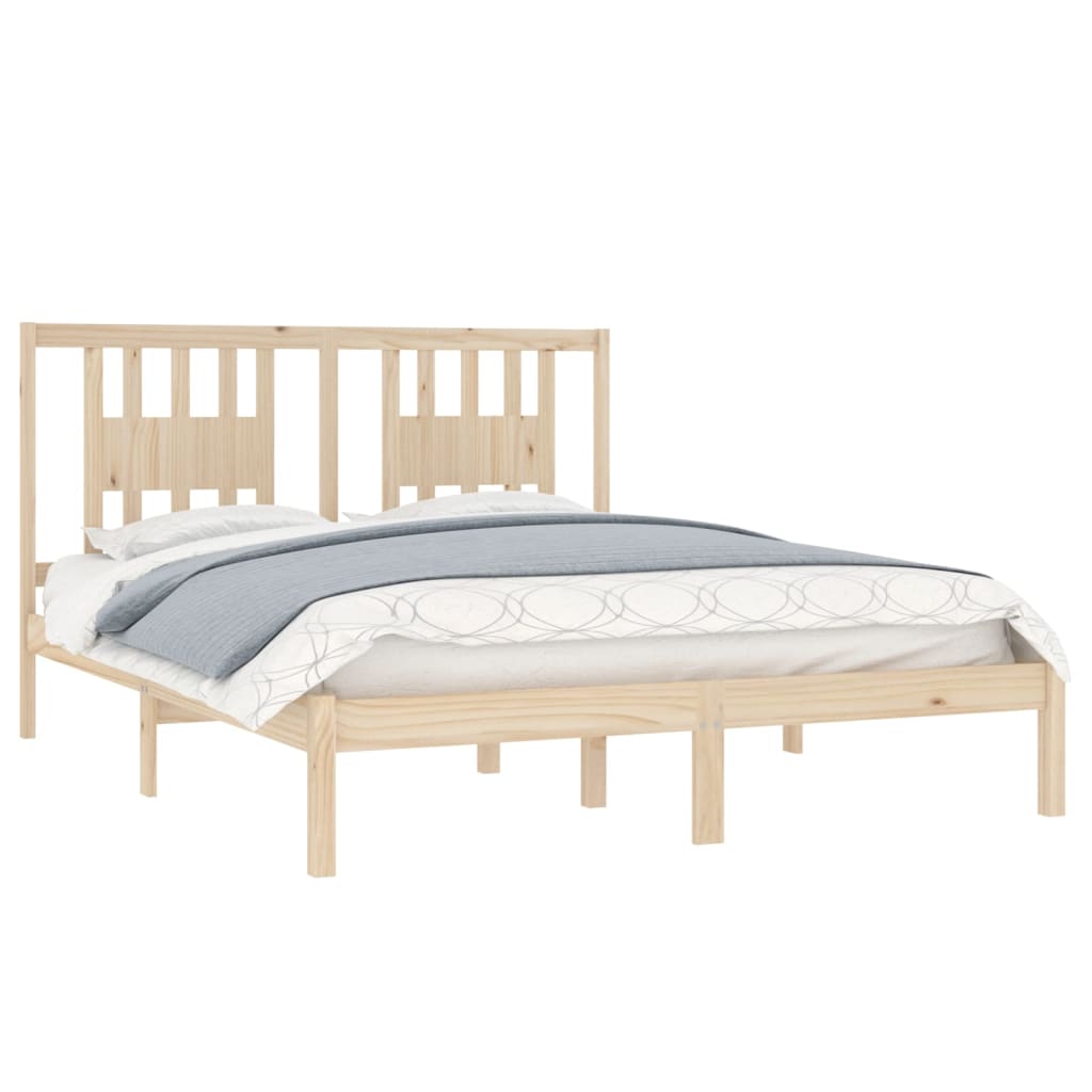Cadre de lit Bois de pin massif 160x200 cm - XIOS