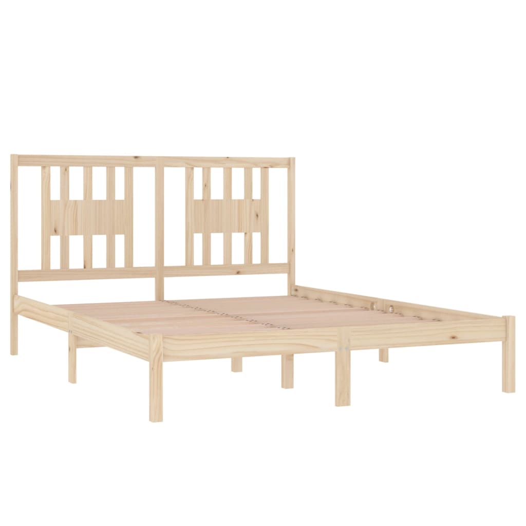 Cadre de lit Bois de pin massif 160x200 cm - XIOS