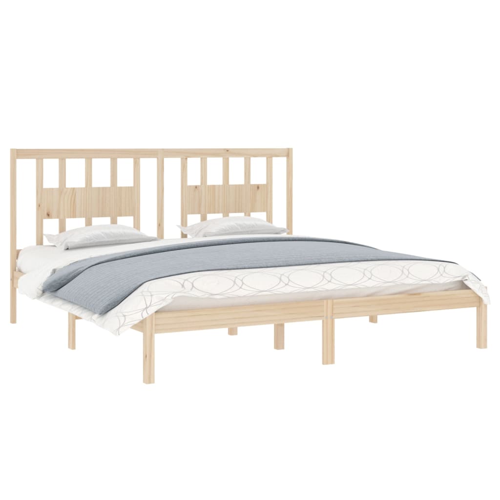 Cadre de lit sans matelas bois massif 200x200 cm - XIOS