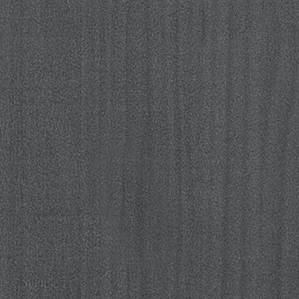Cadre de lit sans matelas gris bois massif 200x200 cm - XIOS