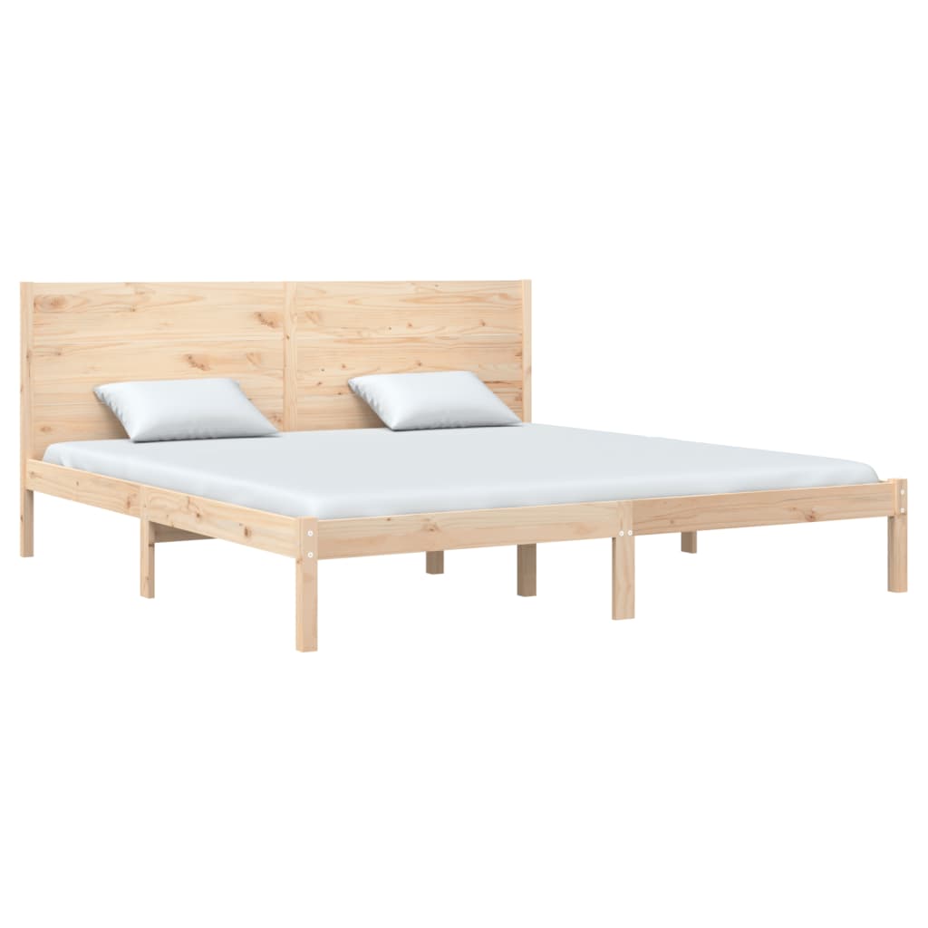 Cadre de lit sans matelas 200x200 cm bois massif de pin - XIOS
