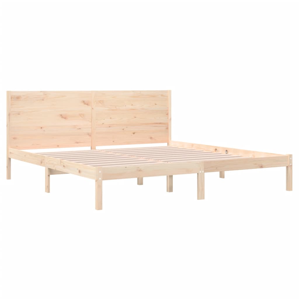 Cadre de lit sans matelas 200x200 cm bois massif de pin - XIOS