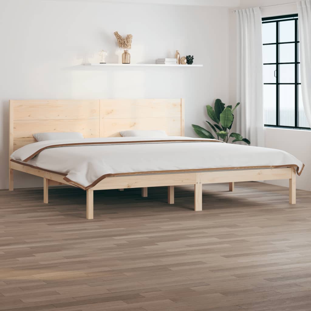 Cadre de lit sans matelas 200x200 cm bois massif de pin - XIOS