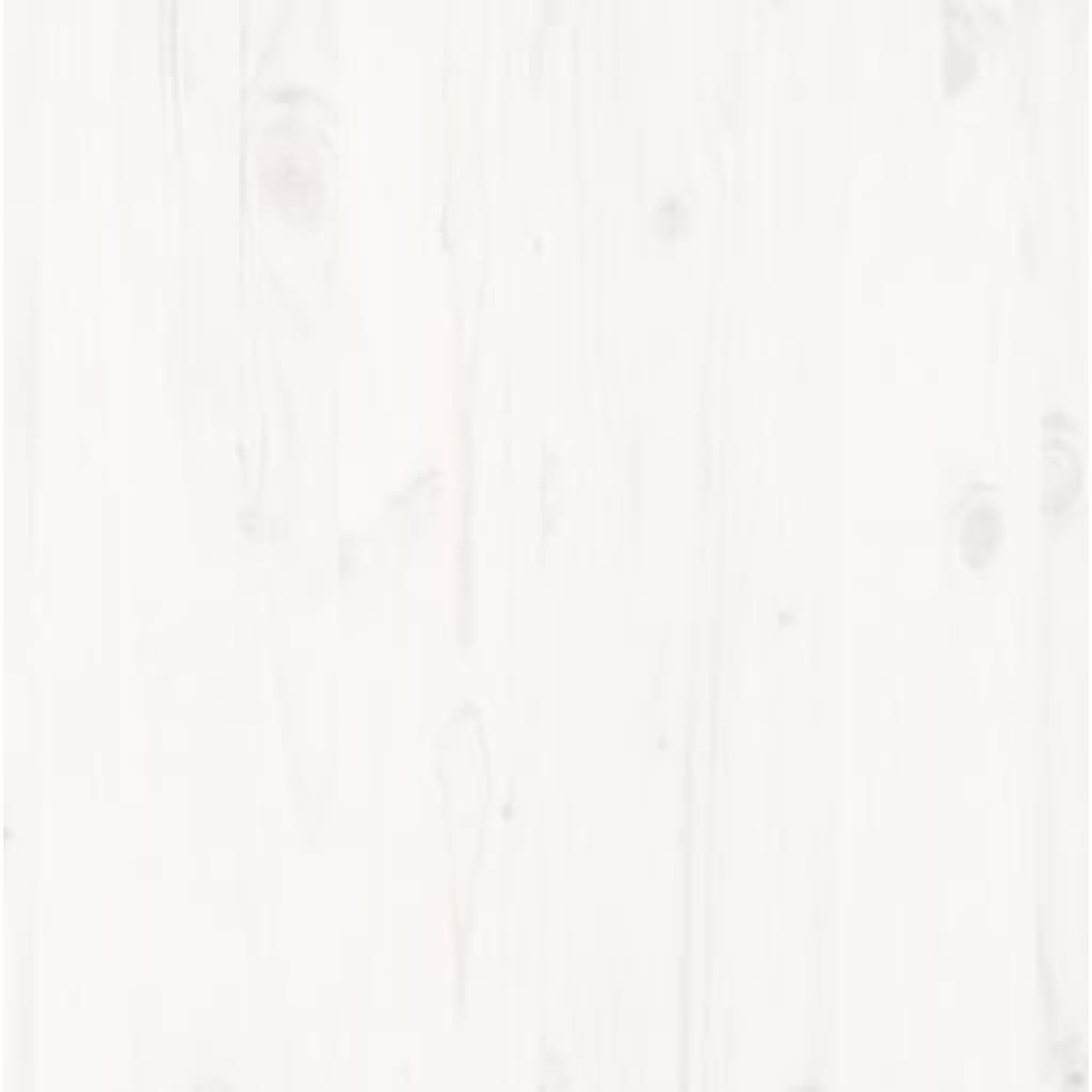 Cadre de lit sans matelas blanc 120x190 cm bois massif - XIOS