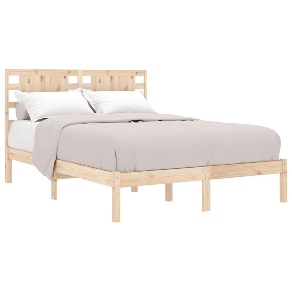 Cadre de lit sans matelas 135x190 cm bois massif - XIOS