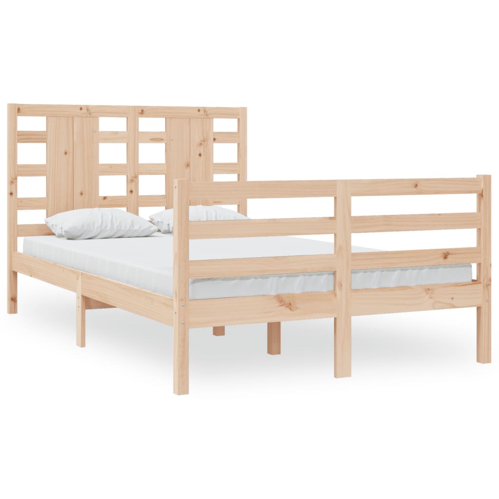 Cadre de lit sans matelas 120x200 cm bois de pin massif - XIOS