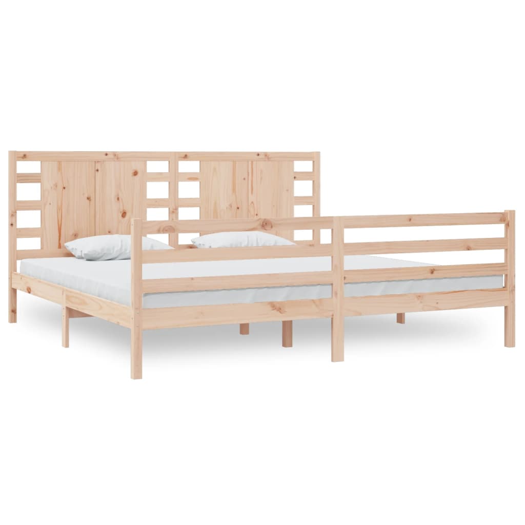 Cadre de lit sans matelas 200x200 cm bois massif de pin - XIOS
