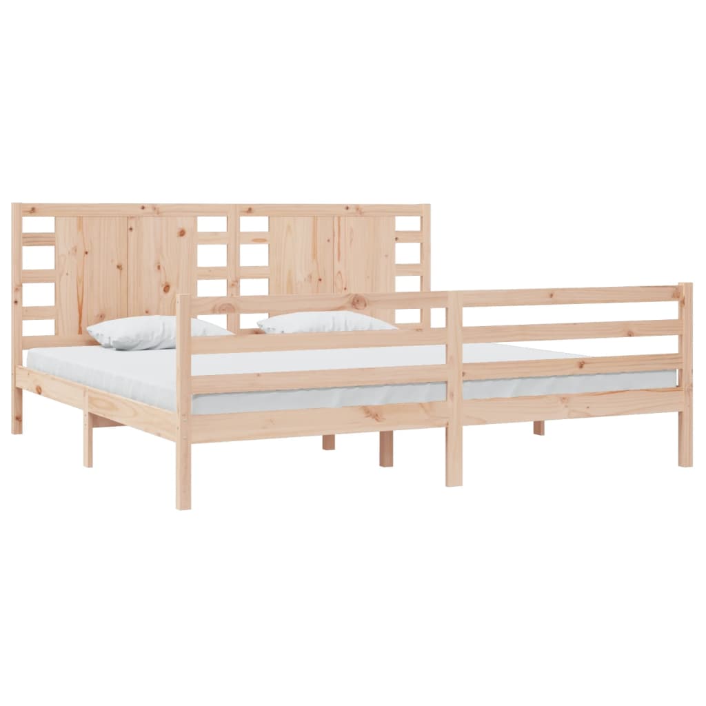 Cadre de lit sans matelas 200x200 cm bois massif de pin - XIOS