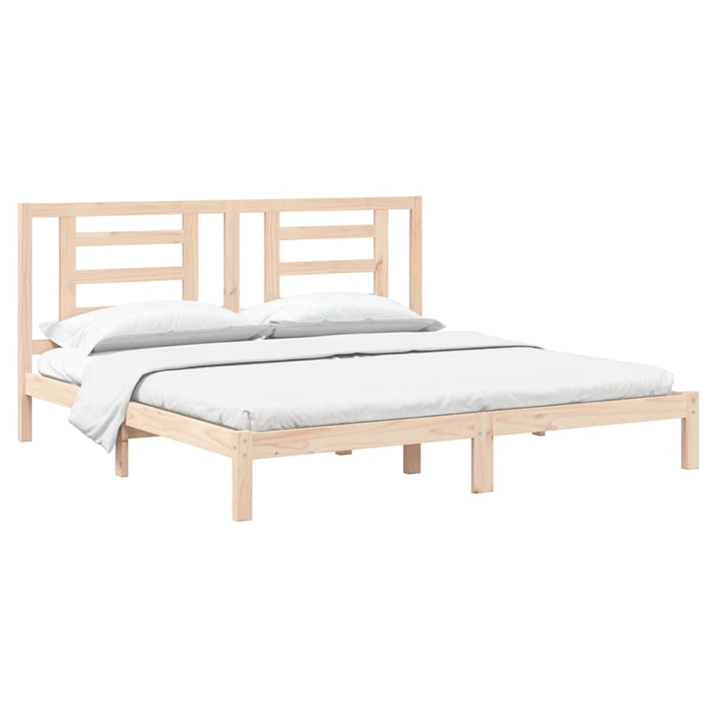 Cadre de lit sans matelas 200x200 cm bois massif de pin - XIOS