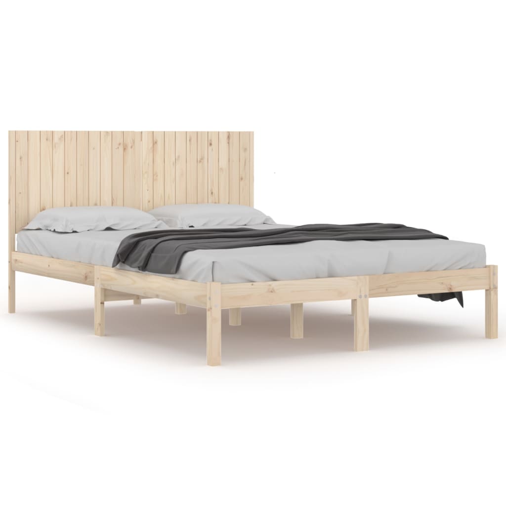 Cadre de lit sans matelas 200x200 cm bois massif de pin - XIOS