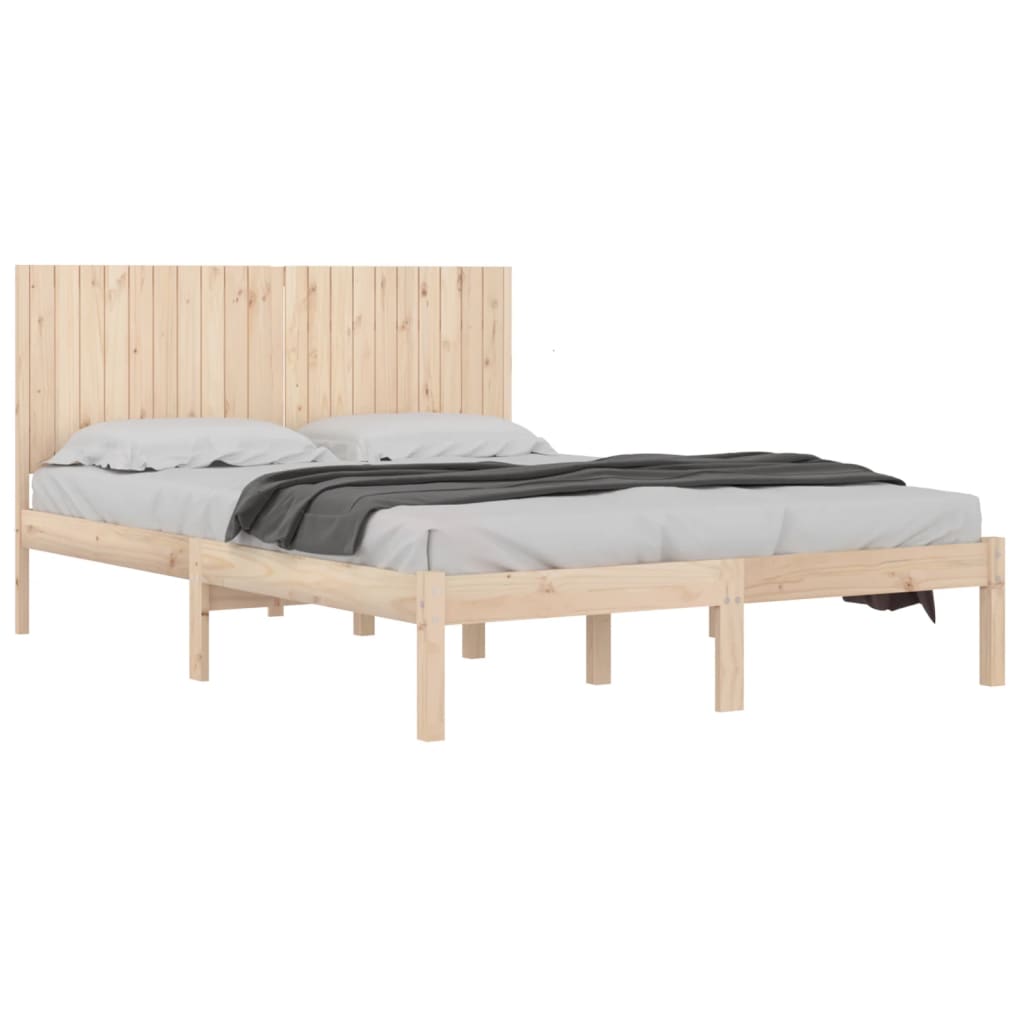 Cadre de lit sans matelas 200x200 cm bois massif de pin - XIOS