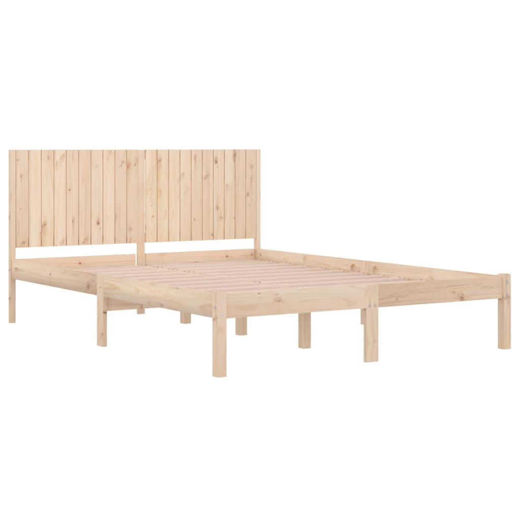 Cadre de lit sans matelas 200x200 cm bois massif de pin - XIOS