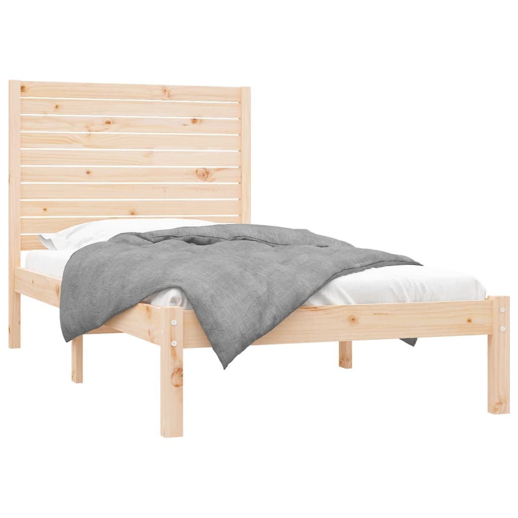 Cadre de lit sans matelas 100x200 cm bois massif - XIOS