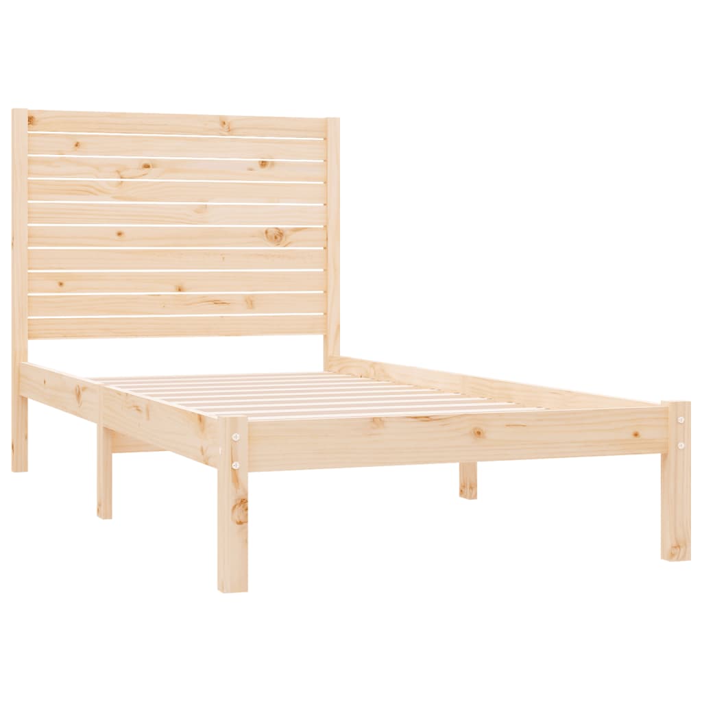 Cadre de lit sans matelas 100x200 cm bois massif - XIOS