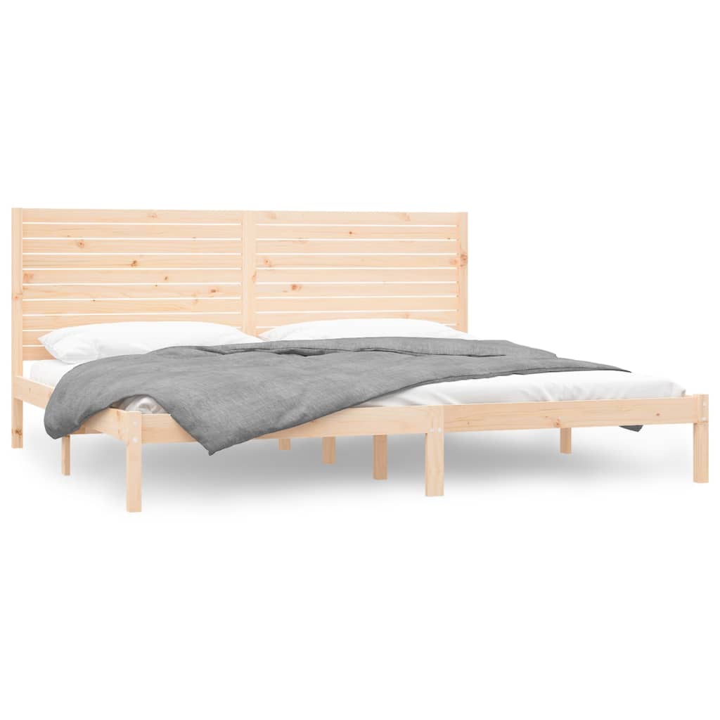 Cadre de lit sans matelas 200x200 cm bois massif - XIOS