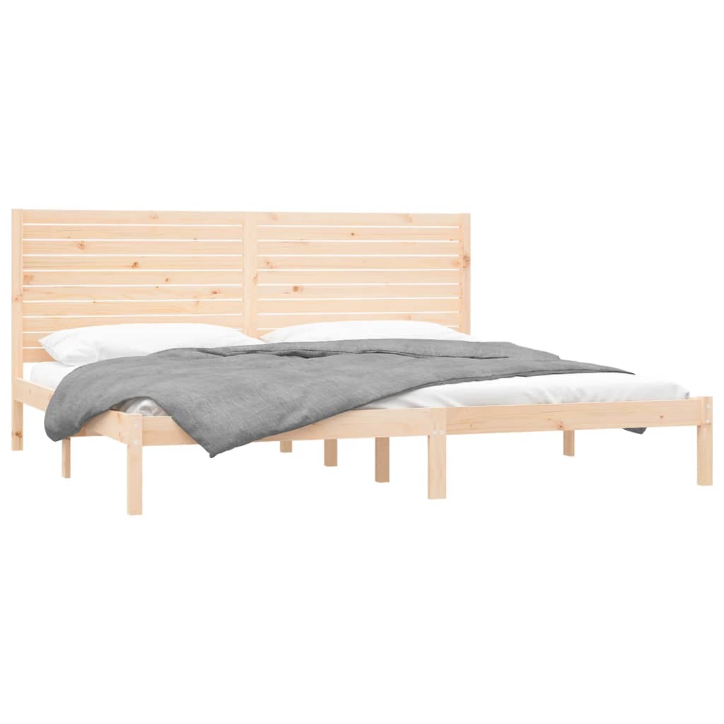 Cadre de lit sans matelas 200x200 cm bois massif - XIOS