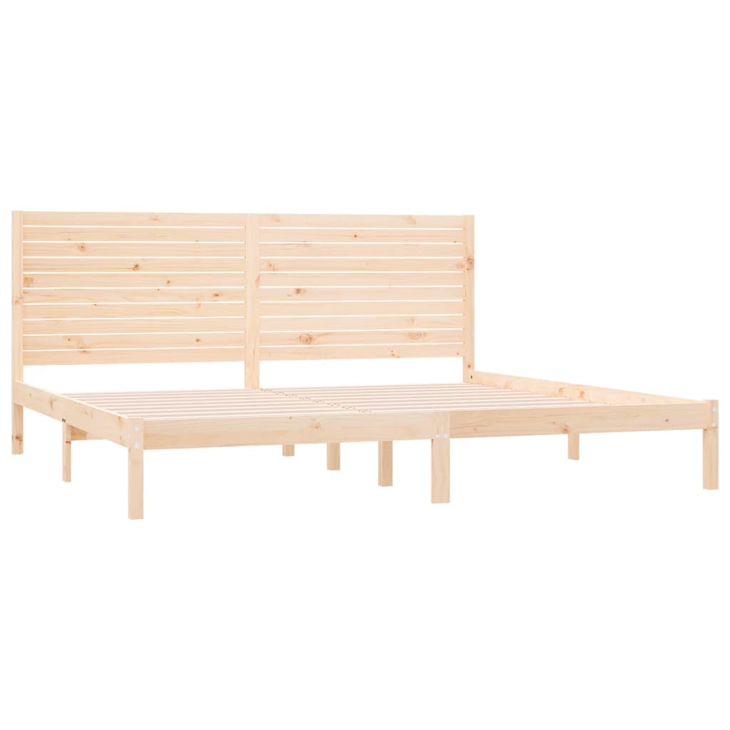 Cadre de lit sans matelas 200x200 cm bois massif - XIOS