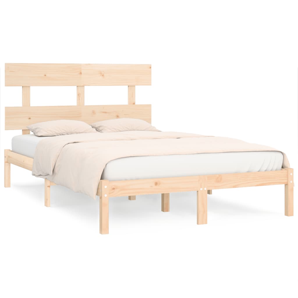Cadre de lit sans matelas 200x200 cm bois massif - XIOS