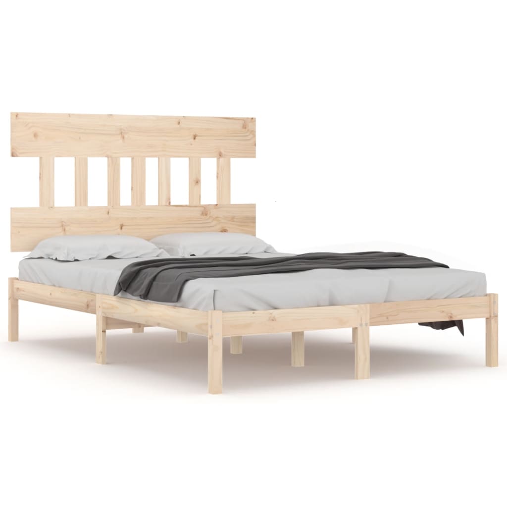 Cadre de lit sans matelas 120x200 cm bois massif - XIOS