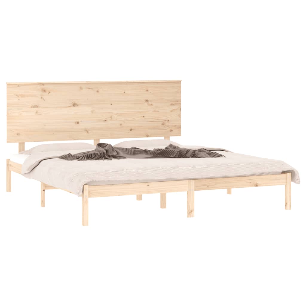 Cadre de lit sans matelas 200x200 cm bois massif de pin - XIOS